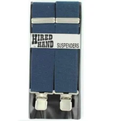 M&F - 48 Inch Adjustable Elastic Suspenders - Navy