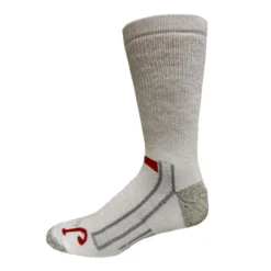 Justin Full Cushion Crew Sock - White