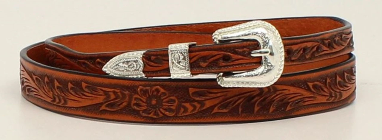 M&F Tooled Leather Floral Hatband 1 M&F Tooled Leather Floral Hatband