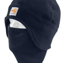 Carhartt Navy Flame-Resistant Fleece 2-In-1 Hat