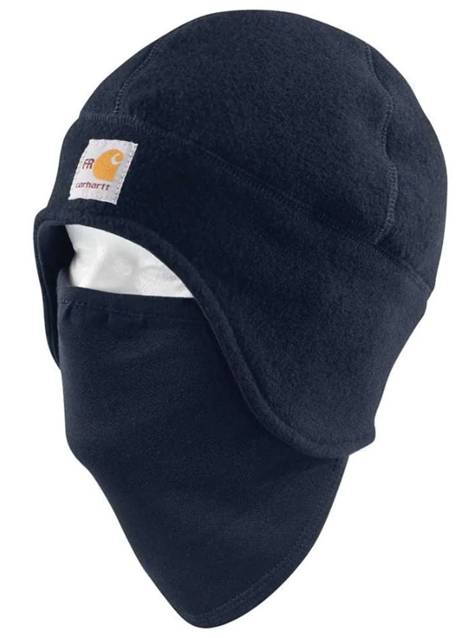 Carhartt Navy Flame-Resistant Fleece 2-In-1 Hat 1 Carhartt Navy Flame-Resistant Fleece 2-In-1 Hat