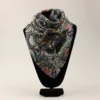 M&F Vibrant Floral & Scrolling Silk Wild Rag