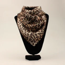 M&F Leopard Print Silk Wild Rag