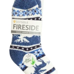 Sof Sole Fireside Cozy Lodge Socks - Blue Moose