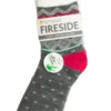 Sof Sole Fireside Cozy Lodge Socks - Grey & Fushia