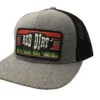 Red Dirt Hat Company Heather Grey And Black Serape Buffalo Tag