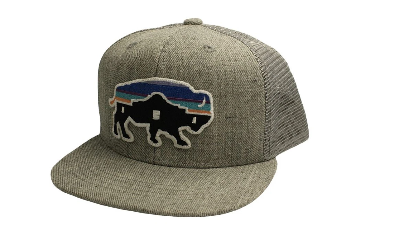 Red Dirt Hat Company Heather Grey/Grey Alamo Buffalo 1 Red Dirt Hat Company Heather Grey/Grey Alamo Buffalo
