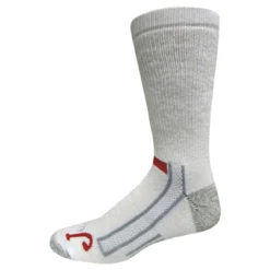Justin Medium White Full Cushion Crew Socks - 2 Pack