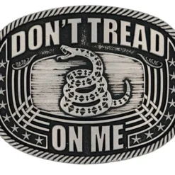 Montana Silversmiths Don't Tread On Me Roped Attitude Buckle