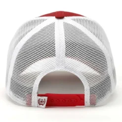 Cinch Mens Red And White Embroidered Logo Mesh Back Trucker Cap -Deals Bijou Flare Store 2626890 3 62164.1667494864