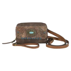 Trenditions Justin Wristlet W/Tooled Pattern Accents