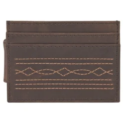 Trenditions Justin Card Wallet W/Boot Stitch Detail