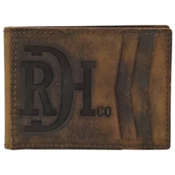 Red Dirt Hat Co. Mens Distressed Finish Bifold Card Case