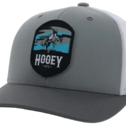 Hooey Cheyenne Grey/White Trucker Ball Cap