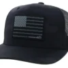 Hooey Liberty Roper Black Trucker Ball Cap