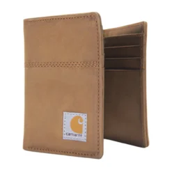 Carhartt Mens Brown Leather Trifold Wallet -Deals Bijou Flare Store 2648145 3 86470.1664379490