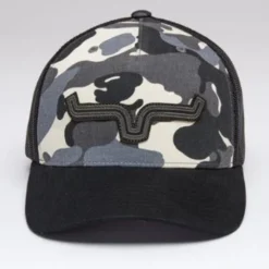 Kimes Ranch Men's Roped Lp 5 Panel Trucker Black/Grey Camo Cap -Deals Bijou Flare Store 2741515 3 25017.1686943081
