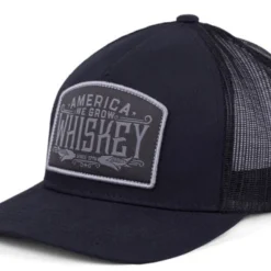 Rural Cloth Men's We Grow Whiskey 6 Panel Black Hat