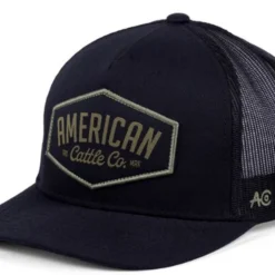 Rural Cloth Men's Black 5 Panel Diamond Hat