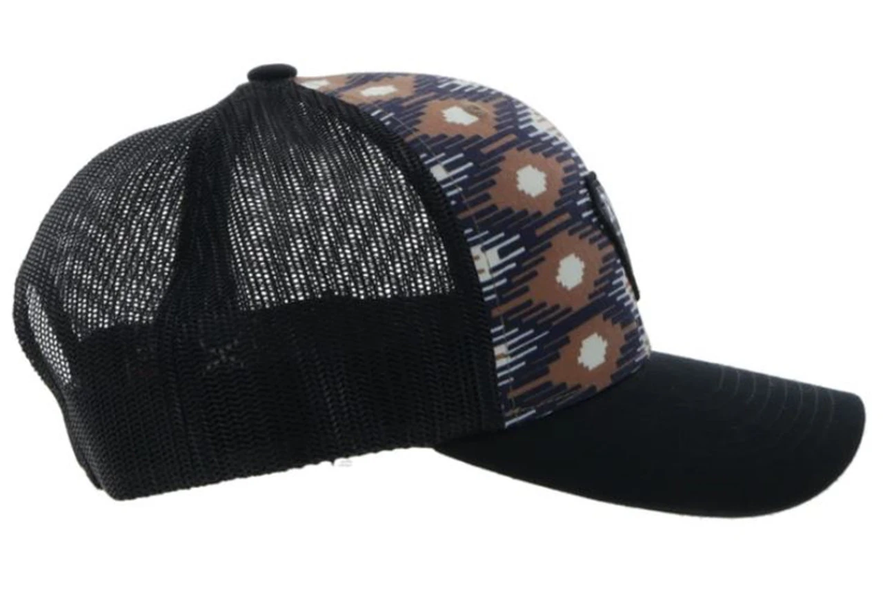 Hooey Women's "Rlag" Cream/Tan/Black Aztec Pattern 6 Panel Cap 4 Hooey Women's "Rlag" Cream/Tan/Black Aztec Pattern 6 Panel Cap - Image 4