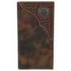 Justin Mens Tooled Yoke With Concho Rodeo Wallet