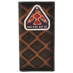Red Dirt Hat Co Men's Thunderbird Logo Patch Rodeo Wallet