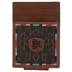 Red Dirt Hat Co Men's Multicolor Stitching Card Case With Magnet Clip