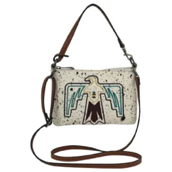 Justin Women's White Mini Shoulder Purse