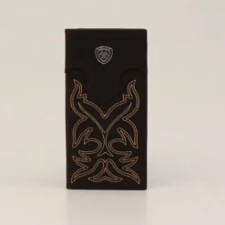 Ariat Men's Medium Brown Rodeo Stitch Wallet