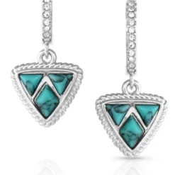 Montana Silversmiths High Noon Cobblestone Turquoise Earrings