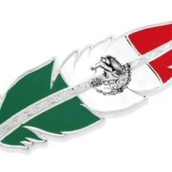 Montana Silversmiths Mexico Flag Hat Feather