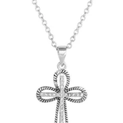 Montana Silversmiths Expressive Faith Crystal Cross Necklace