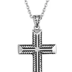 Montana Silversmiths Amplified Faith Cross Necklace