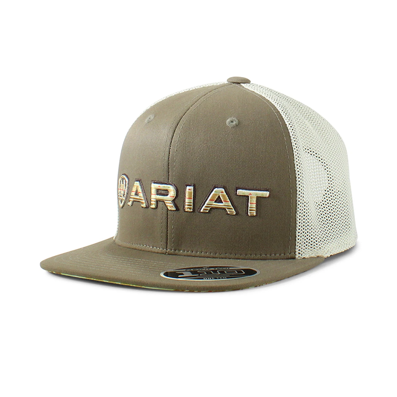 Ariat Mens Dark Green FlexFit 110 With Tan Mesh Back 6 Panel Cap 1 Ariat Mens Dark Green FlexFit 110 With Tan Mesh Back 6 Panel Cap