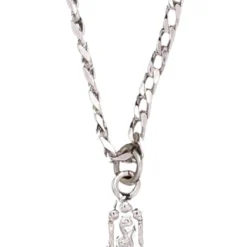 Silver Strike Blue Stone Necklace