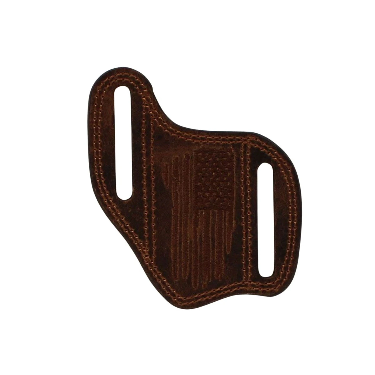 Ariat Brown Leather Knife Sheath With USA Flag 1 Ariat Brown Leather Knife Sheath With USA Flag