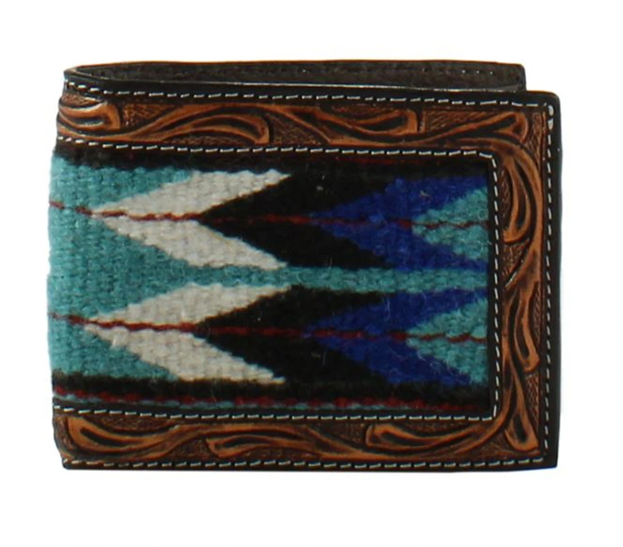 3D Mens Brown Bifold Wallet With Multicolor Arrow Design 1 3D Mens Brown Bifold Wallet With Multicolor Arrow Design