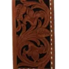 3D Mens Brown Rodeo Wallet With Floral Filagree
