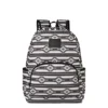 Ariat Black/White Striped Aztec Print Backpack