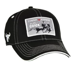 Cowboy Hardware Men's Slick N Quick Black Snap Back Cap
