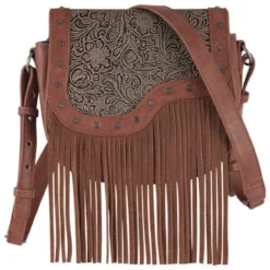 Catchfly Saddlebag Asymmetrical Tooled Yoke W/Fringe