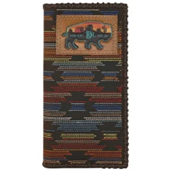 Red Dirt Hat Co Rodeo Wallet Multi Colored Stitched Serape