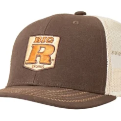 R Country Men's Big R Skin Brown 6 Panel Trucker Cap