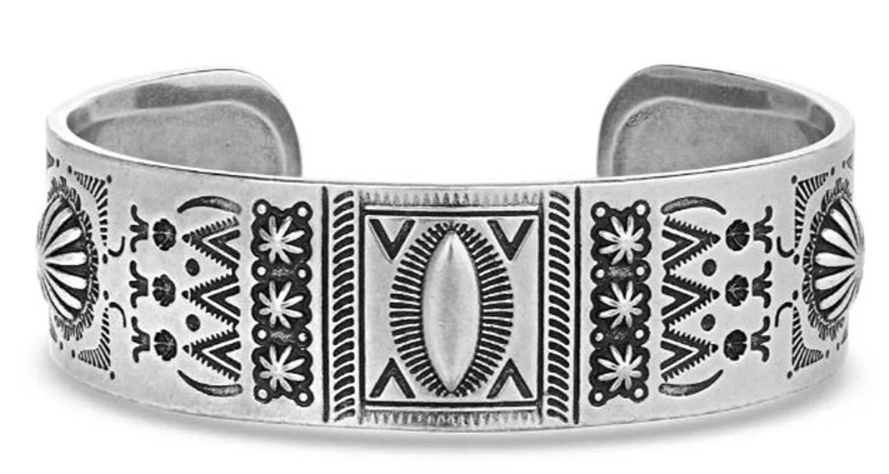Montana Silversmiths Southwestern Symbols Cuff Bracelet 1 Montana Silversmiths Southwestern Symbols Cuff Bracelet