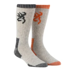 Browning Mens Poplar Wool Boot Socks - 2 Pack