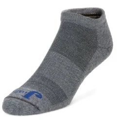 Justin Mens Low Cut Grey And Blue Socks - 3 Pack