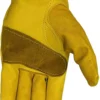 Golden Stag Gold Cowhide Driver Patch Palm Heavy Duty Goatskin Leather Work Gloves