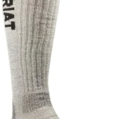 Ariat Unisex Mid Weight Merino Arch Support Reinforced Over The Calf Socks