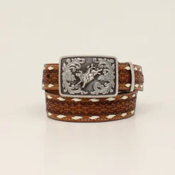 M&F Boys Tan Reversable Strap Leather Belt