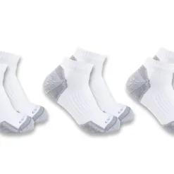 Carhartt Mens Midweight Cotton Blend Low Cut Sock - 3 Pack